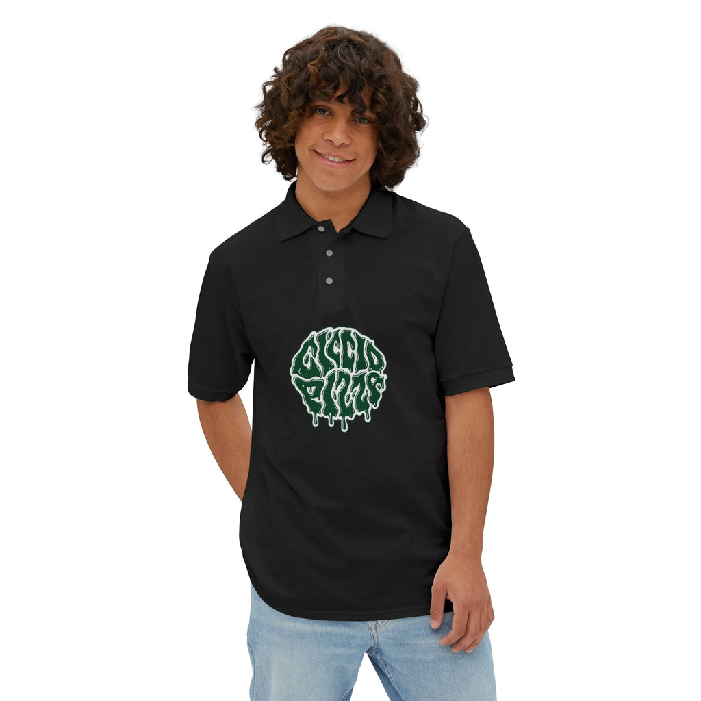 Ciccio Pizza 2 Drip Logo Polo — Men's Short-Sleeve Collared Shirt
