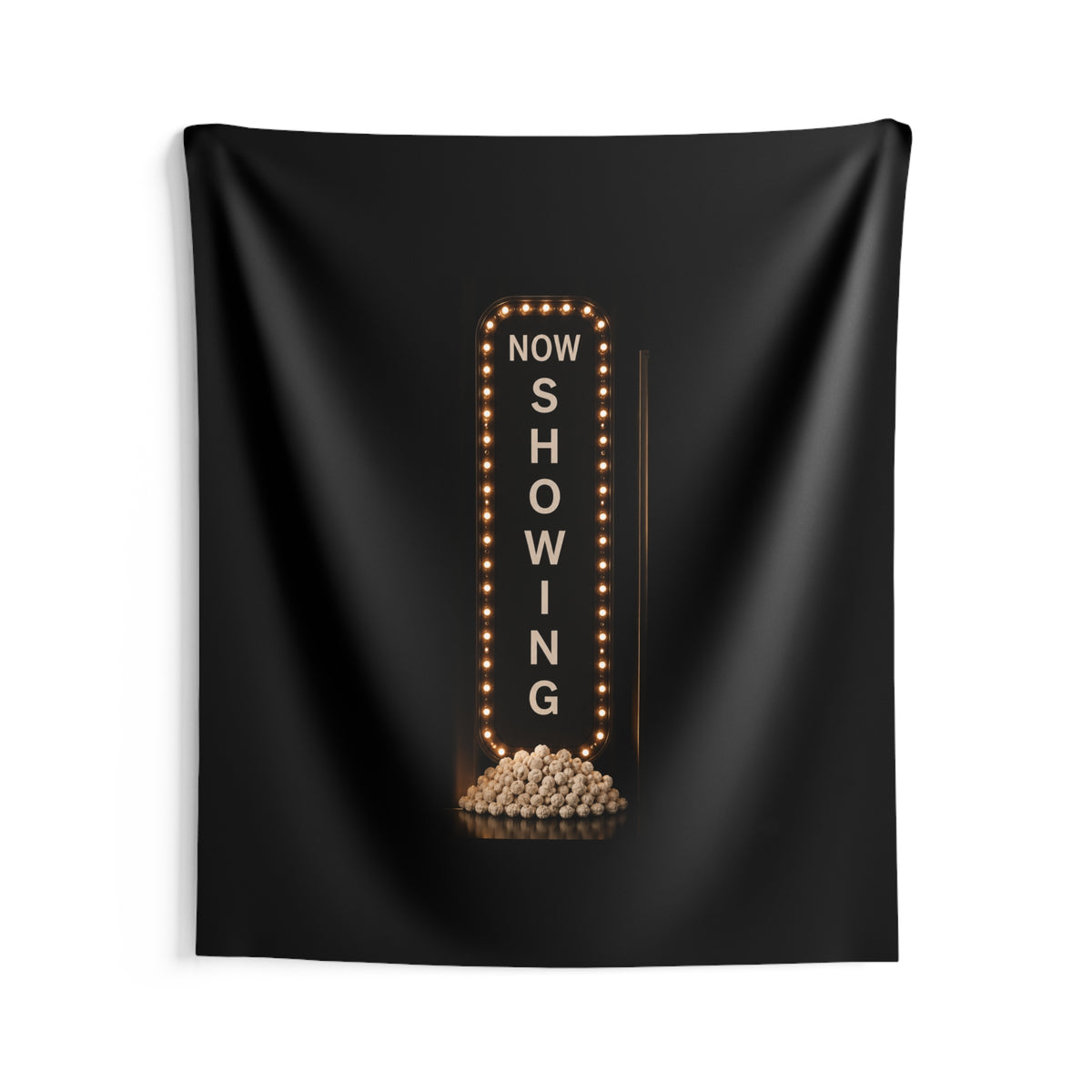 Movie Night Tapestry — "Now Showing" Marquee Wall Decor