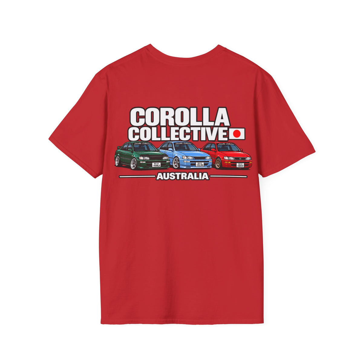 Corolla Collective T‑Shirt — Australia Skyline Graphic Tee (Classic Corolla Cars)