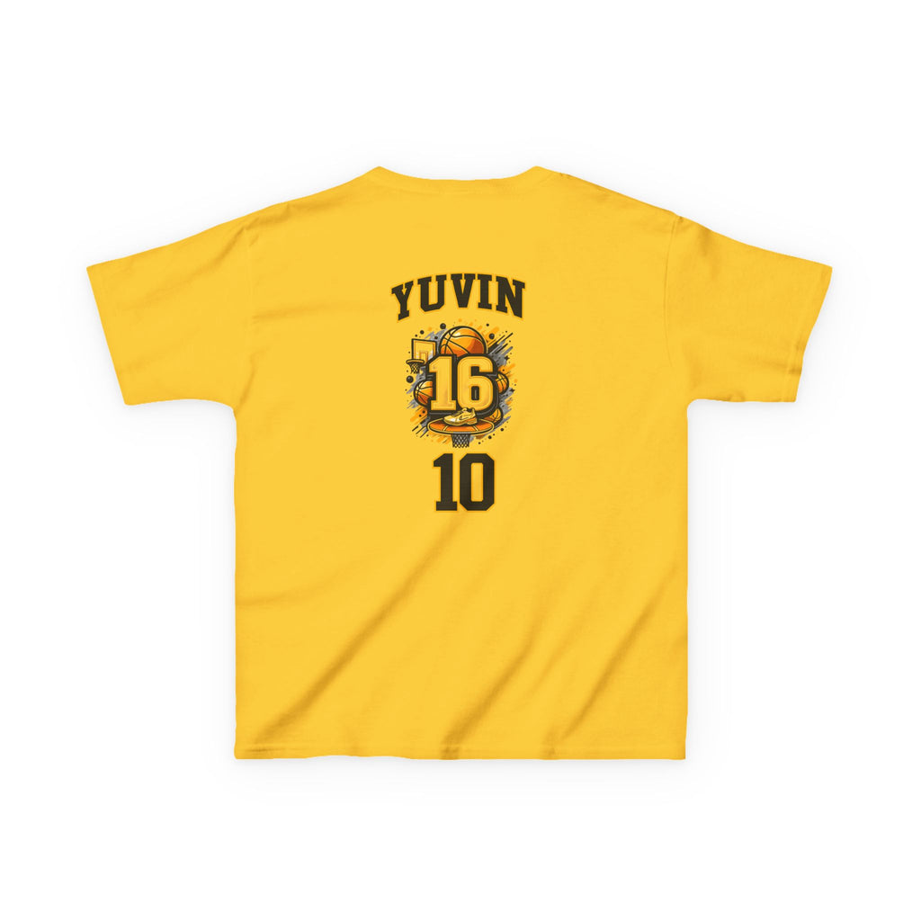 Kids Sports Jersey Tee — 'Steph Curry' Inspired Basketball Shirt with Custom Back Number