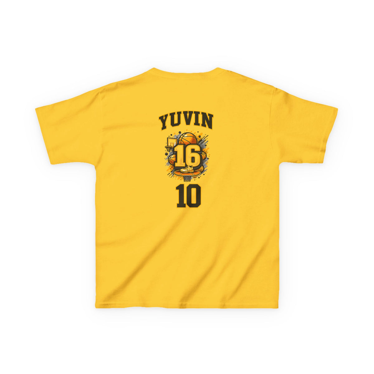 Kids Sports Jersey Tee — 'Steph Curry' Inspired Basketball Shirt with Custom Back Number