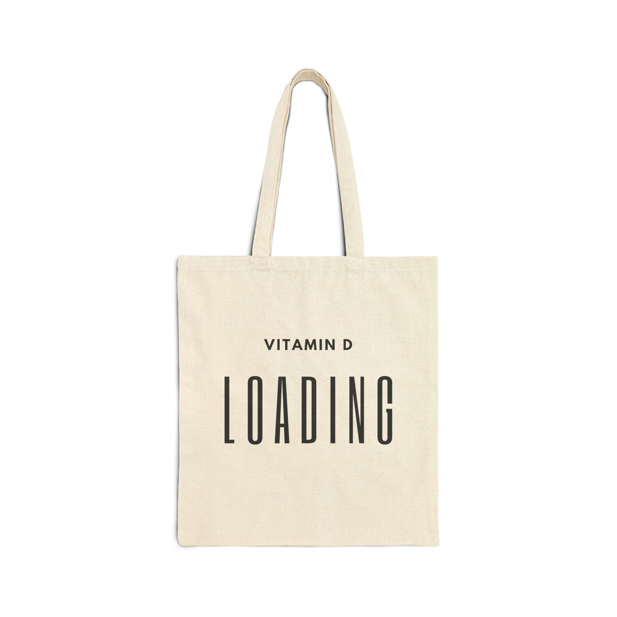 Tote Bag — "Vitamin D Loading" Canvas Market Tote