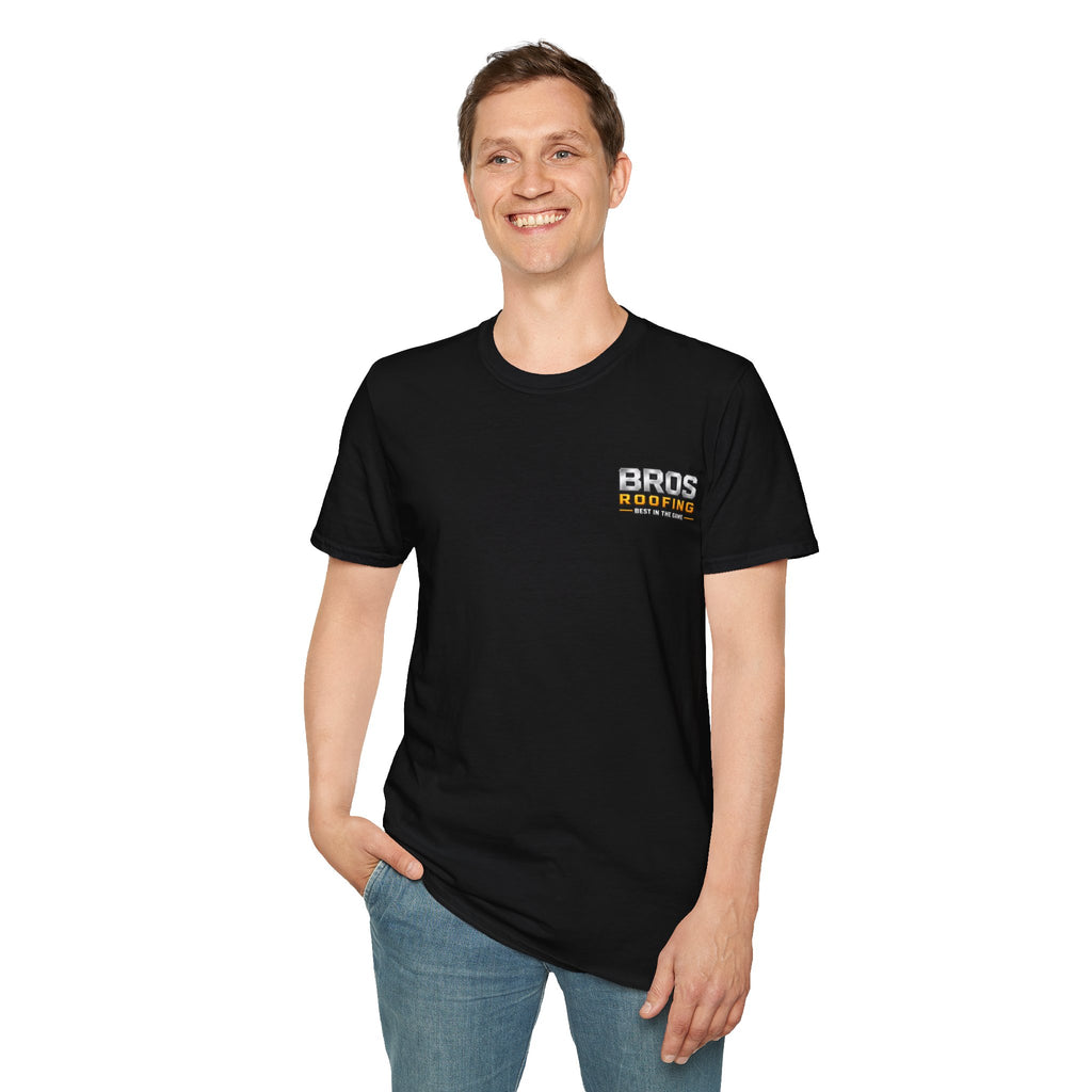 BROS Roofing T‑Shirt – “BROS ROOFING: Best in the Game” Crew Tee