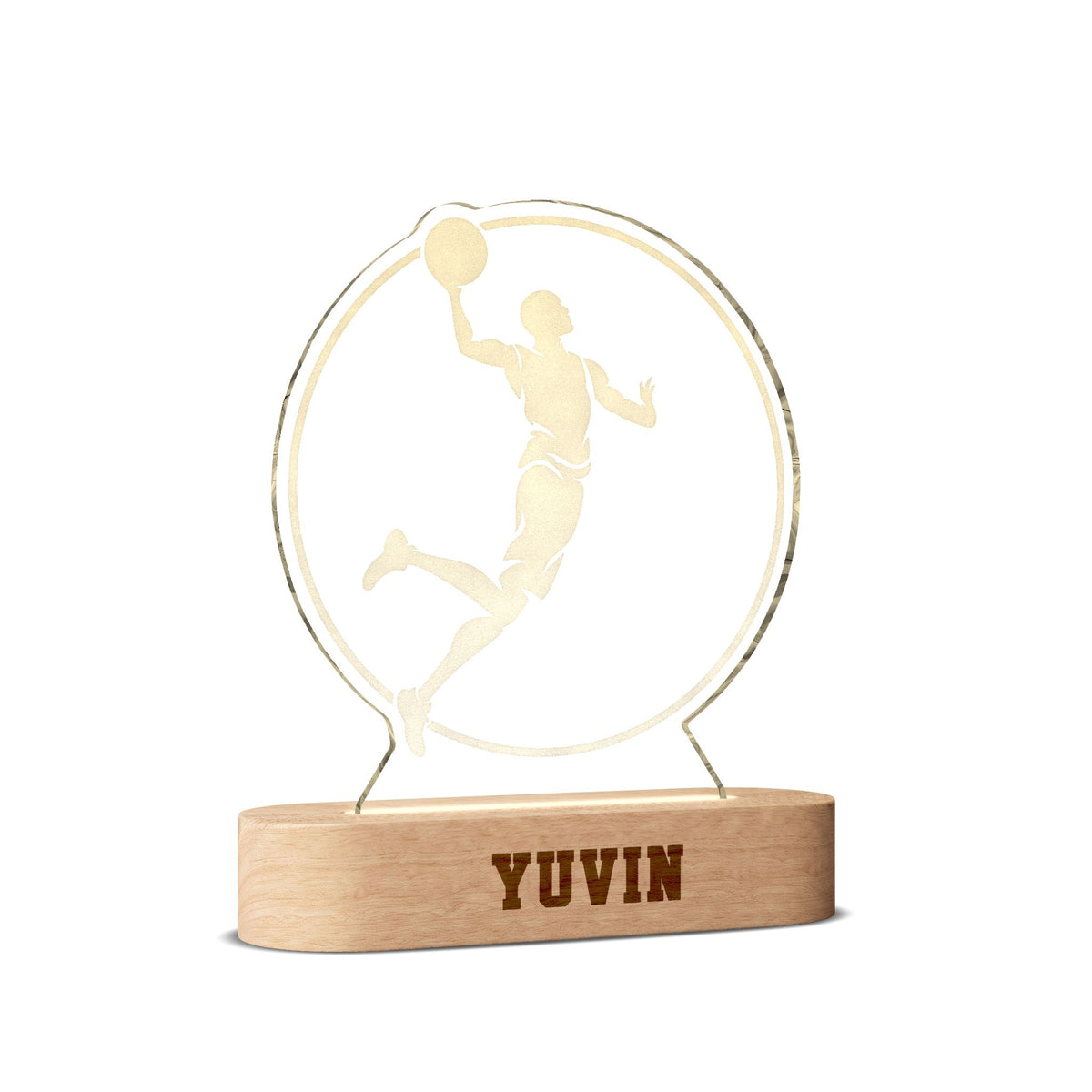 Basketball Engraved Custom Night Light