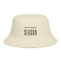 Bucket Hat — "Peak Avoidance Season" Embroidered Rust Brown Bucket Hat