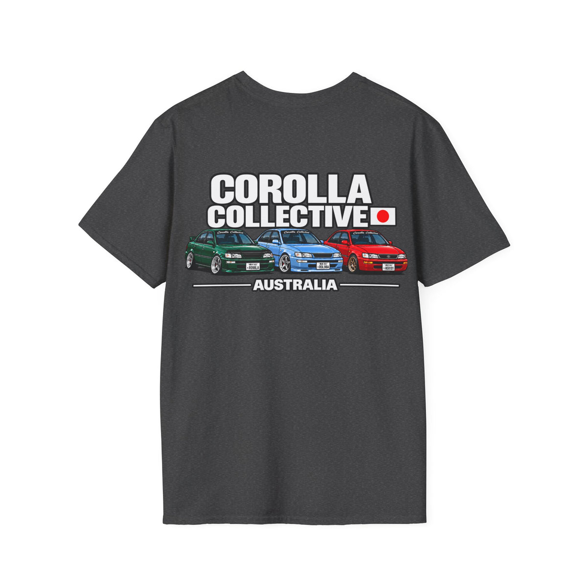 Corolla Collective T‑Shirt — Australia Skyline Graphic Tee (Classic Corolla Cars)
