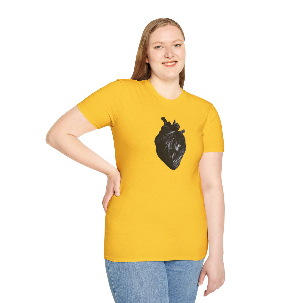 Trash — Black Ink Heart Graphic Tee