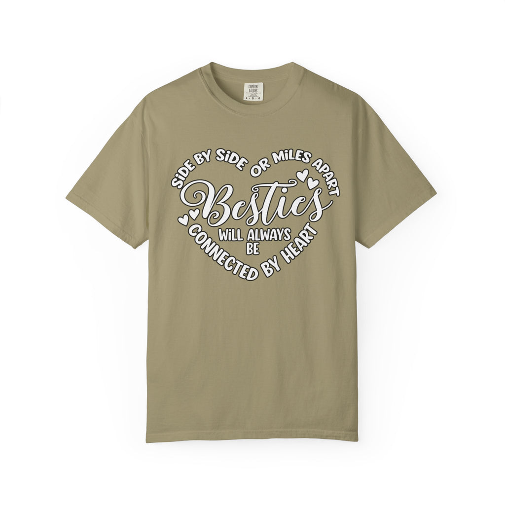 Besties Will Always Be Connected by Heart T-Shirt