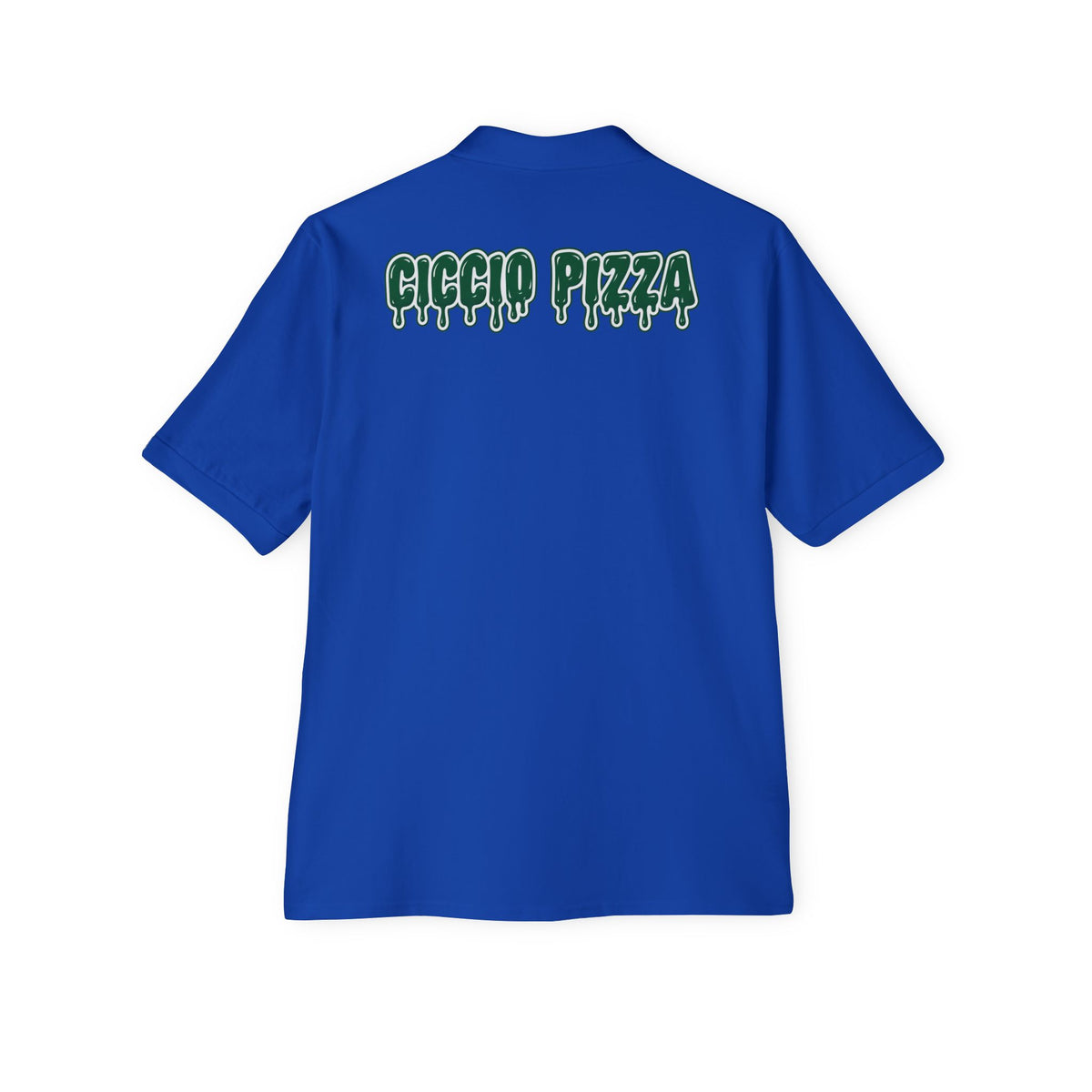 Ciccio Pizza 2 Drip Logo Polo — Men's Short-Sleeve Collared Shirt