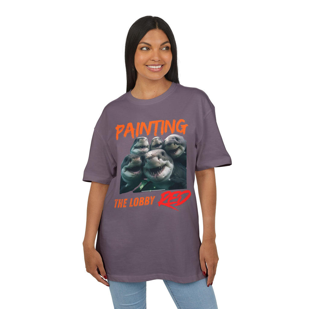 ‘Painting the lobby RED’- Oversized Tshirt