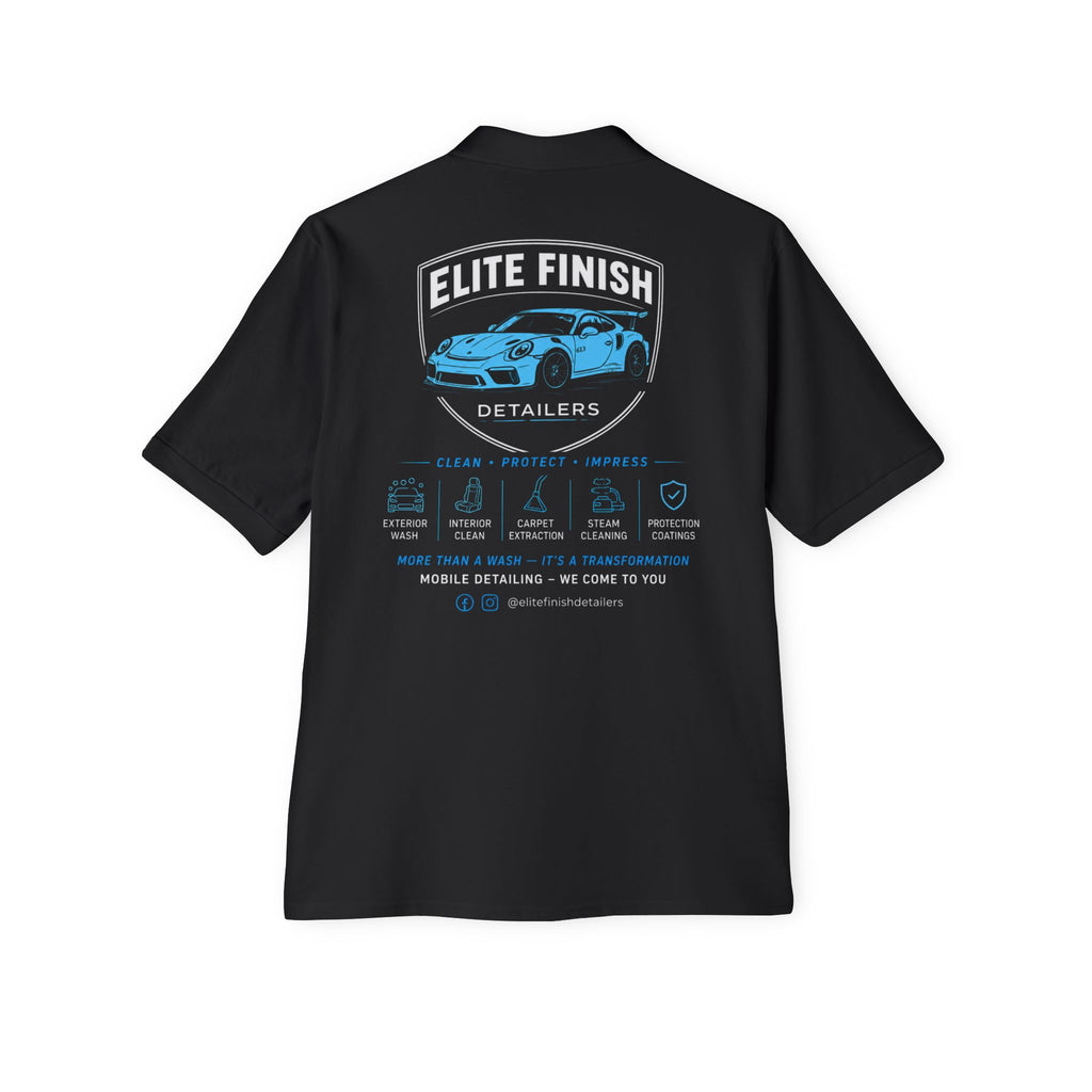 Polo Shirt — "Elite Finish Detailers" Car Care Graphic Polo