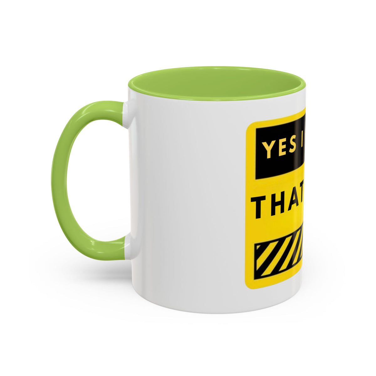 Coffee Mug — "Yes I Charge That Much" Bold Yellow Price-Tag Humor Mug