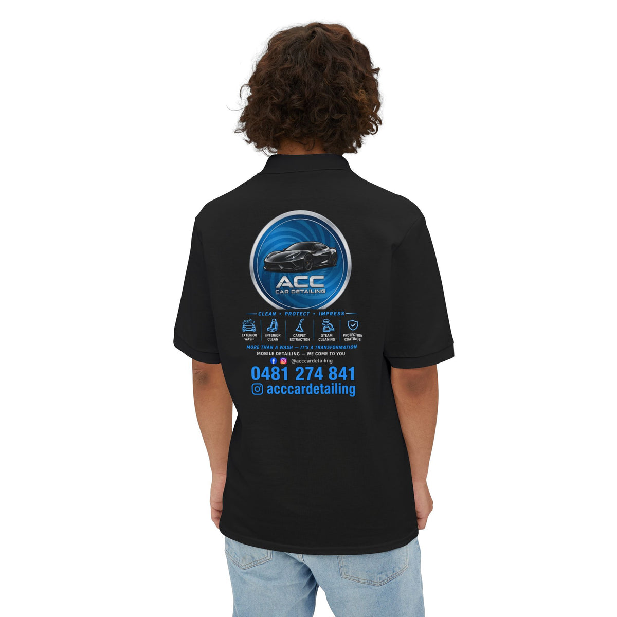 ACC Automotive Service Logo Polo — Branded Men's Work Shirt