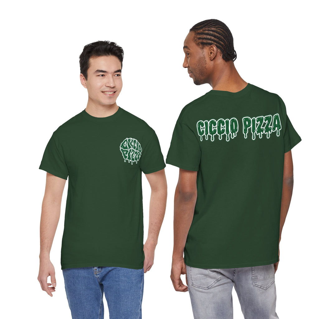 Ciccio Pizza Drip T-Shirt — Retro Pizza Logo Tee