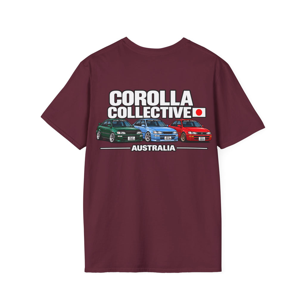 Corolla Collective T‑Shirt — Australia Skyline Graphic Tee (Classic Corolla Cars)