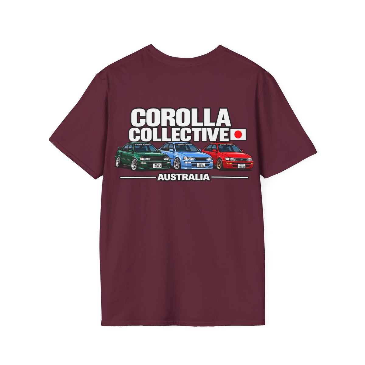 Corolla Collective T‑Shirt — Australia Skyline Graphic Tee (Classic Corolla Cars)