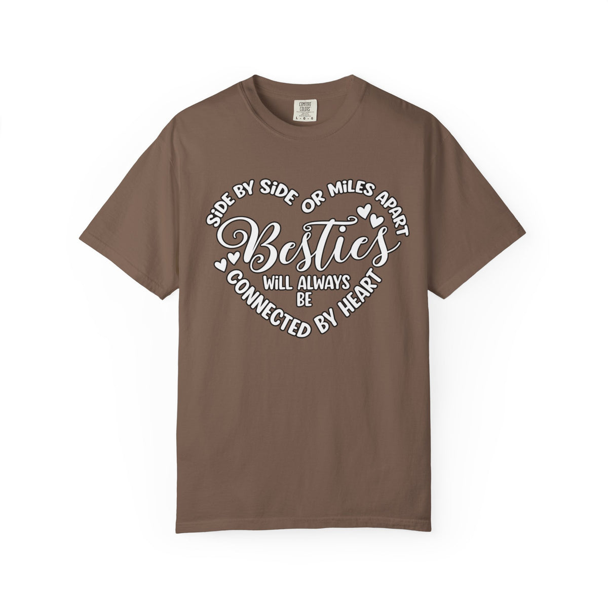 Besties Will Always Be Connected by Heart T-Shirt