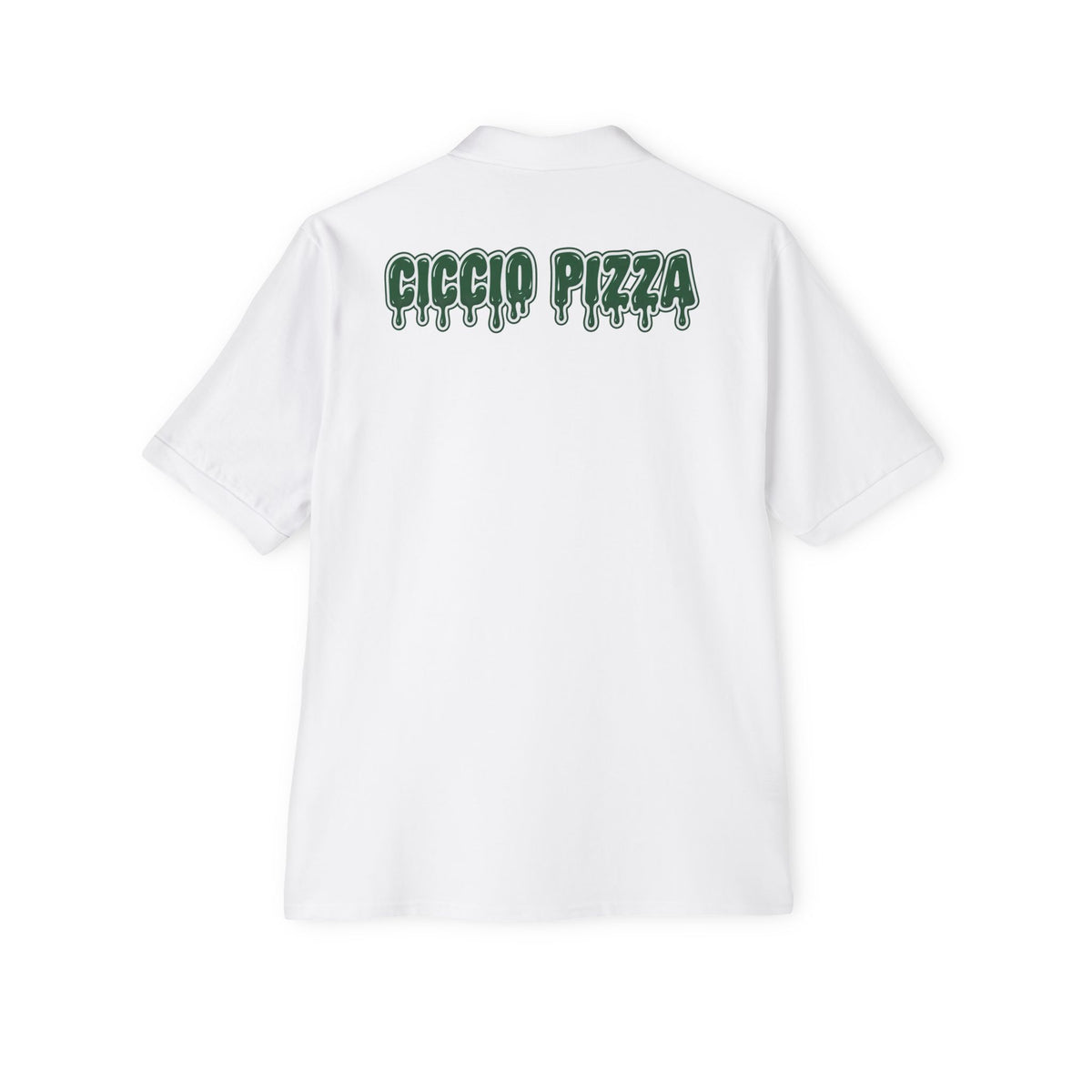 Ciccio Pizza 2 Drip Logo Polo — Men's Short-Sleeve Collared Shirt