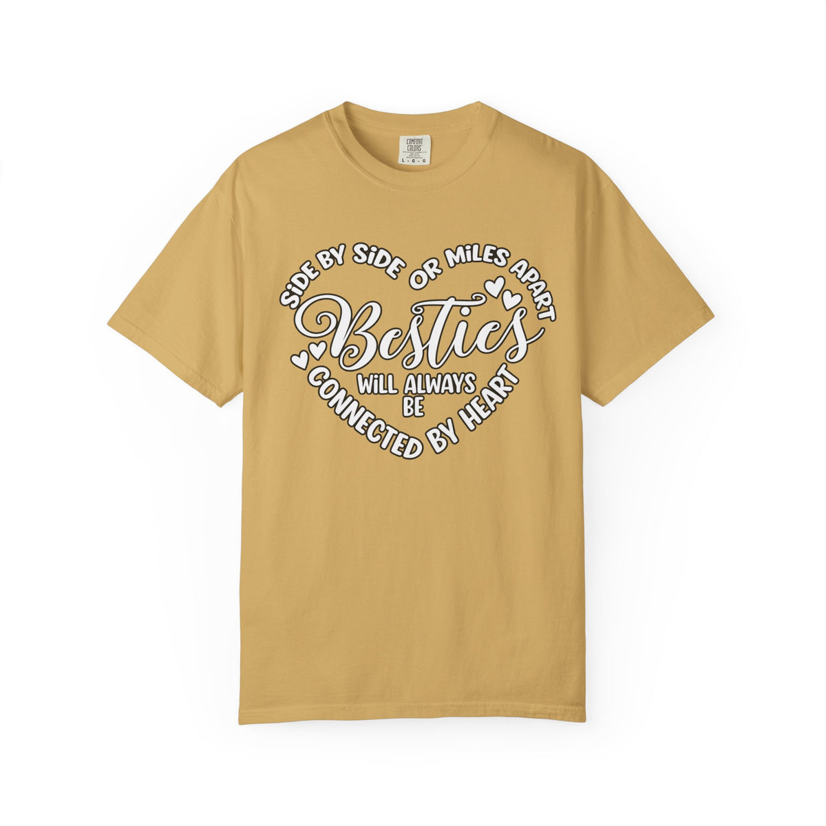 Besties Will Always Be Connected by Heart T-Shirt