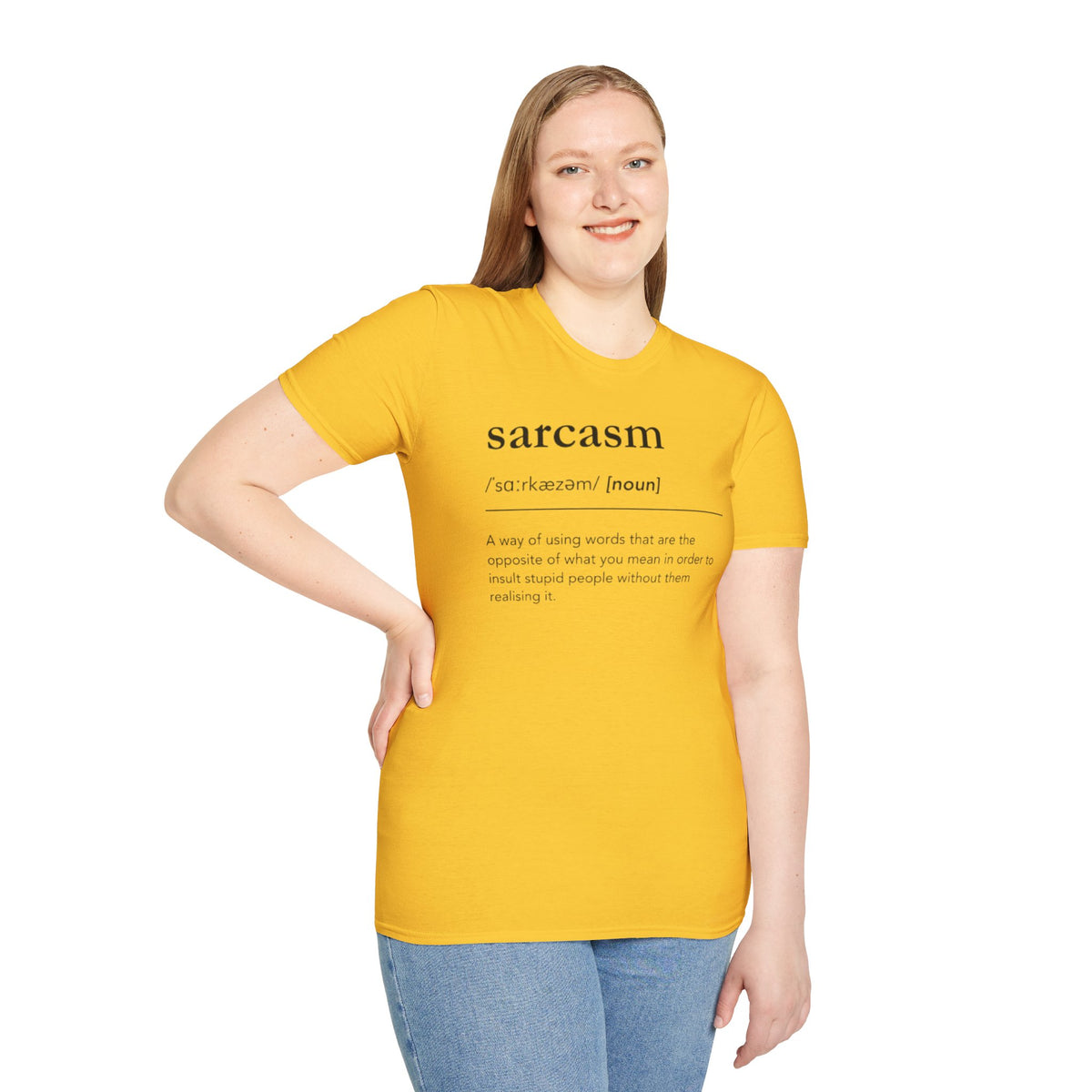 Sarcasm Definition T-Shirt — Funny Dictionary-Style Graphic Tee