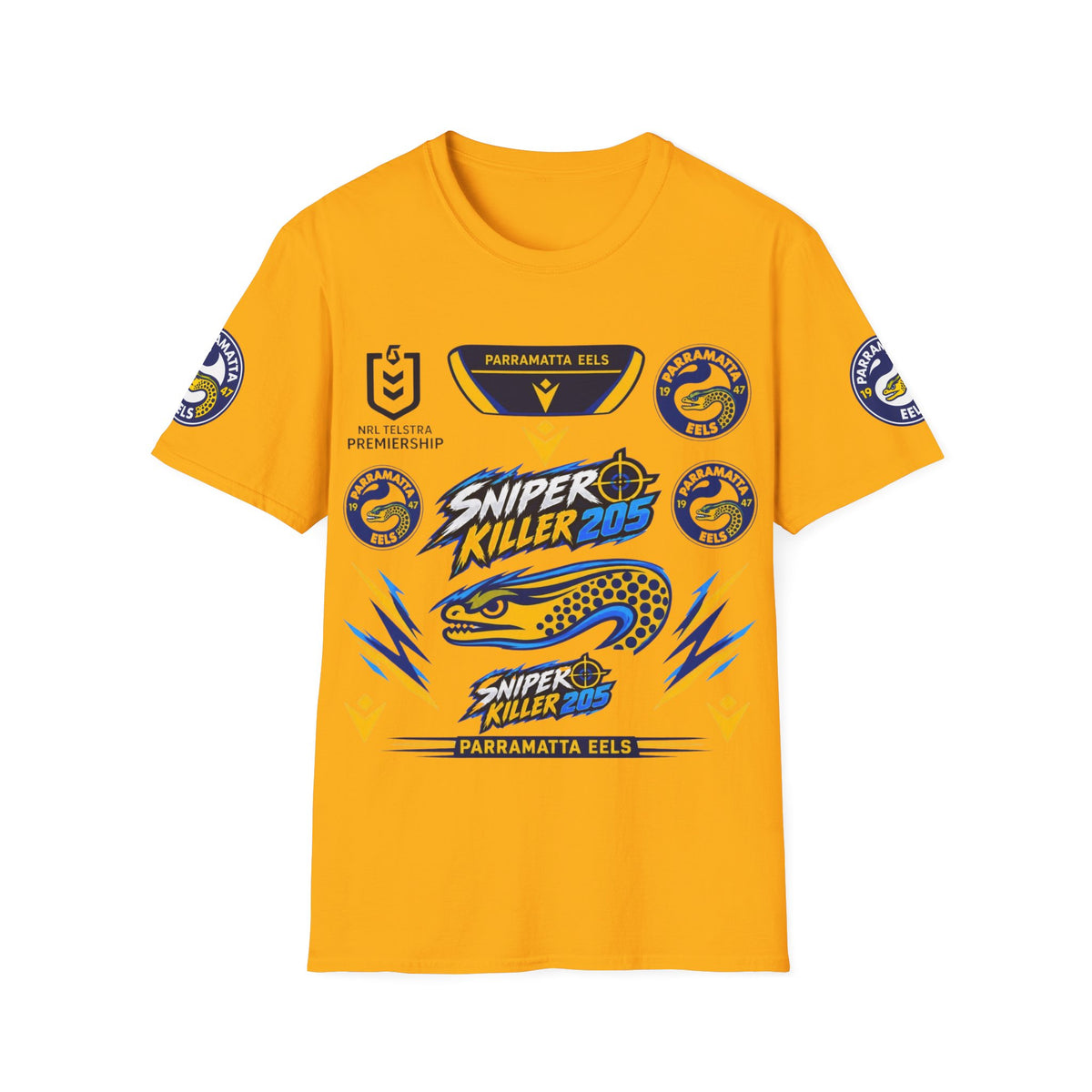 Parramatta Eels(Option 1) "Sniper Killer 205" Team T-Shirt