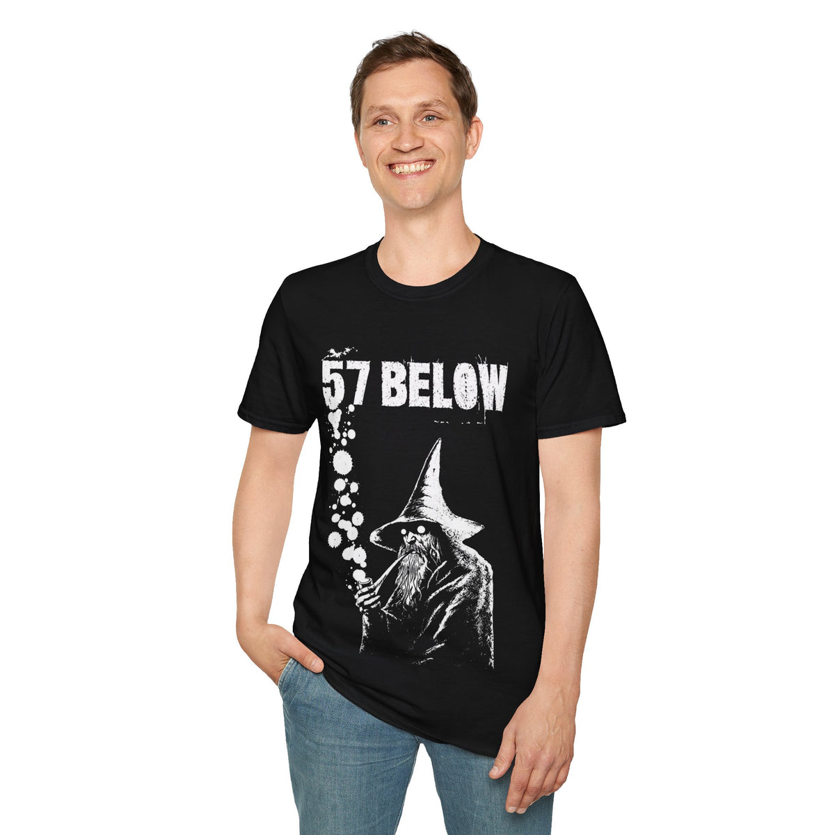 57 Below Wizard T-Shirt — Vintage Mystic Graphic Tee