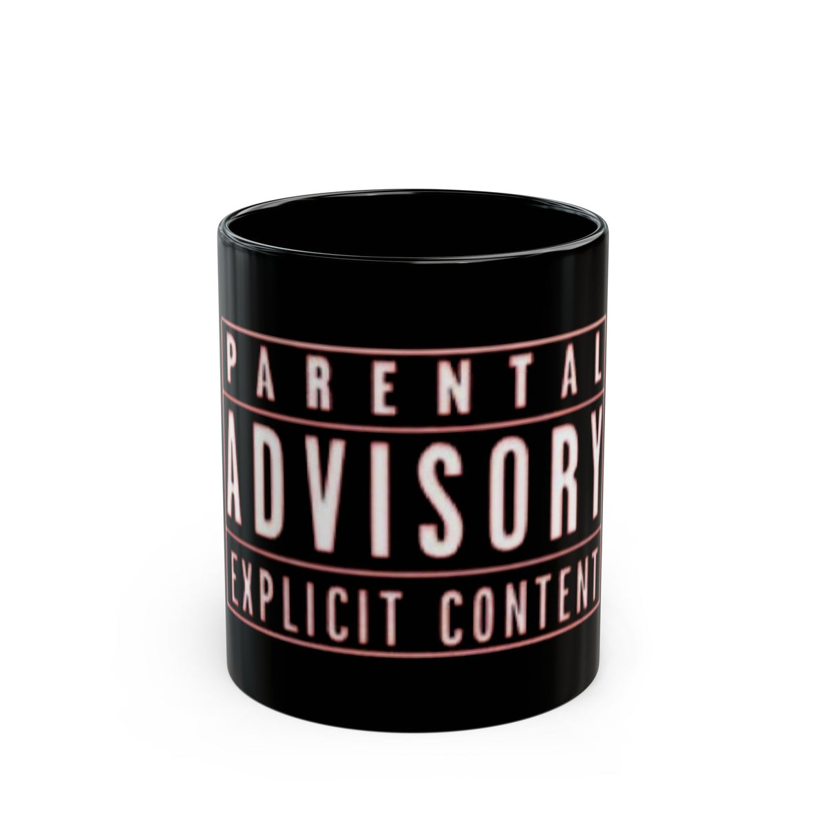 Parental Advisory "Explicit Content" Black Mug — 11oz & 15oz