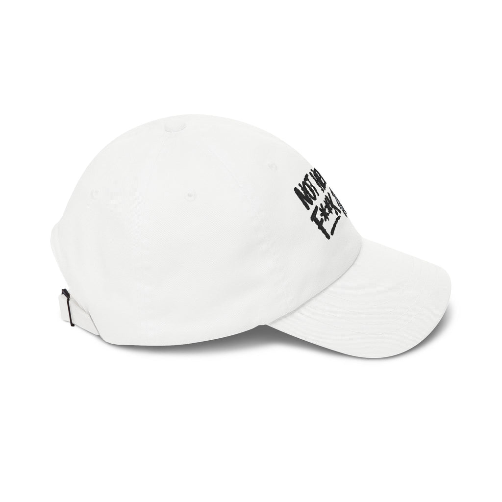 Not Here to F**k Crab Dad Cap — Embroidered Slouchy Baseball Hat