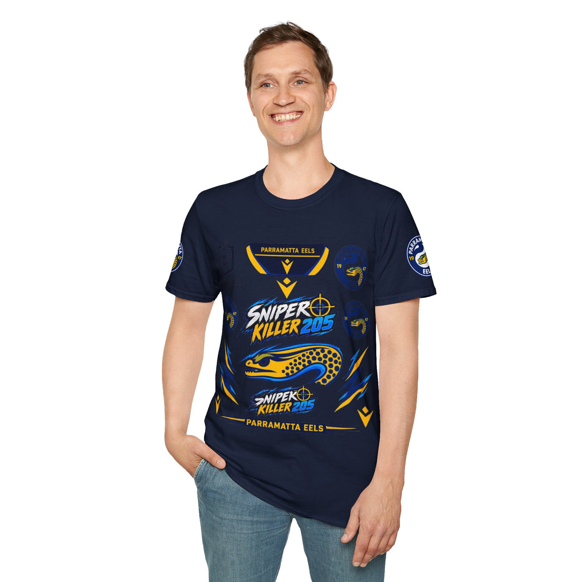 Parramatta Eels(Option 1) "Sniper Killer 205" Team T-Shirt