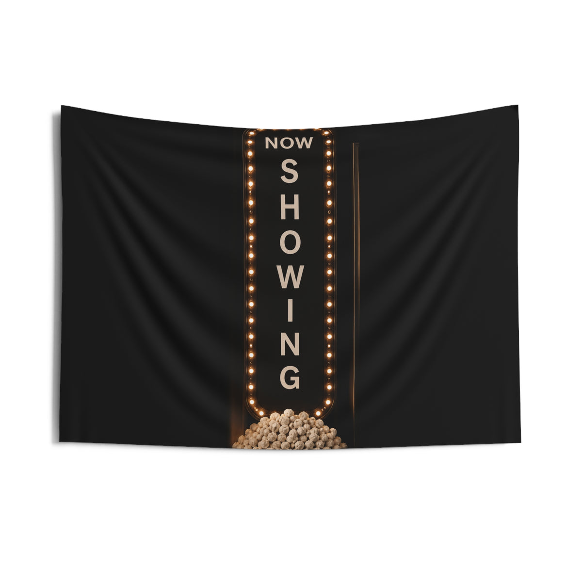 Movie Night Tapestry — "Now Showing" Marquee Wall Decor