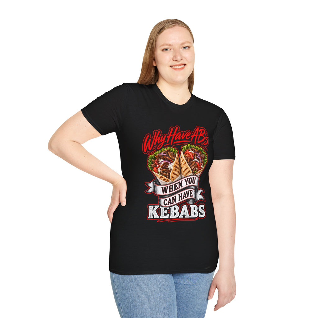 Epping Kebab T-Shirt — "Why Have Abs When You Can Have Tacos" Funny Taco Graphic Tee