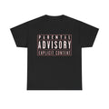 Parental Advisory “Explicit Content” T-Shirt — Retro Streetwear Graphic Tee