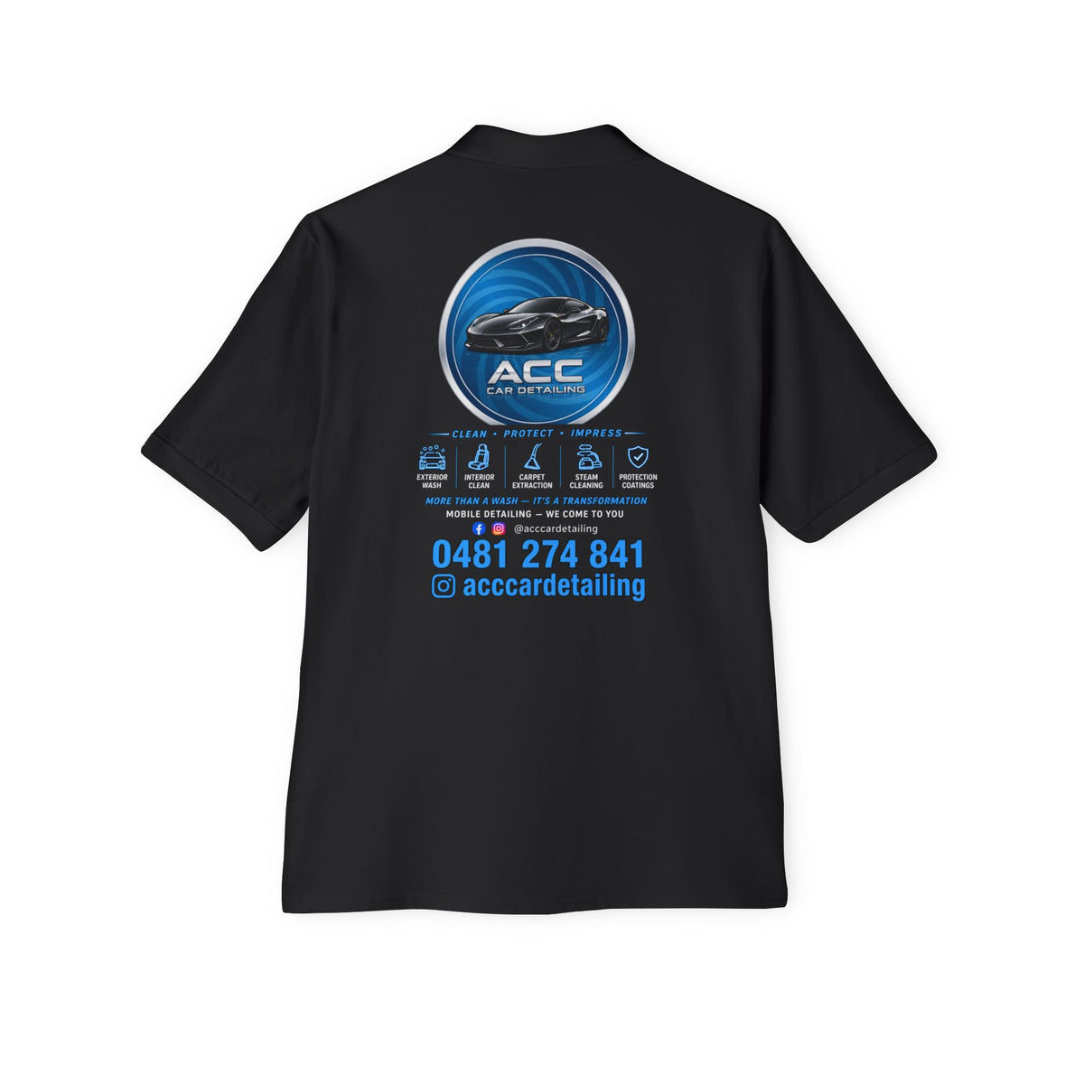 ACC Automotive Service Logo Polo — Branded Men's Work Shirt