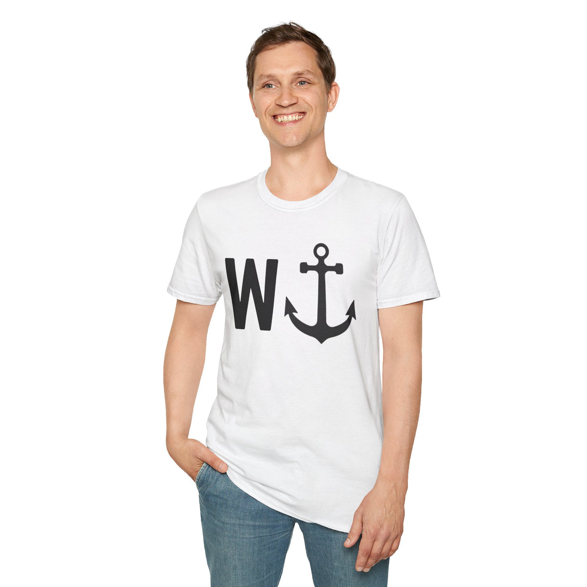 W Anchor T-Shirt — Nautical Graphic Tee