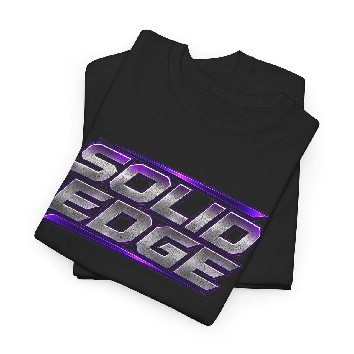 Solid Edge Concrete Australia T‑Shirt — Retro Purple Logo Tee