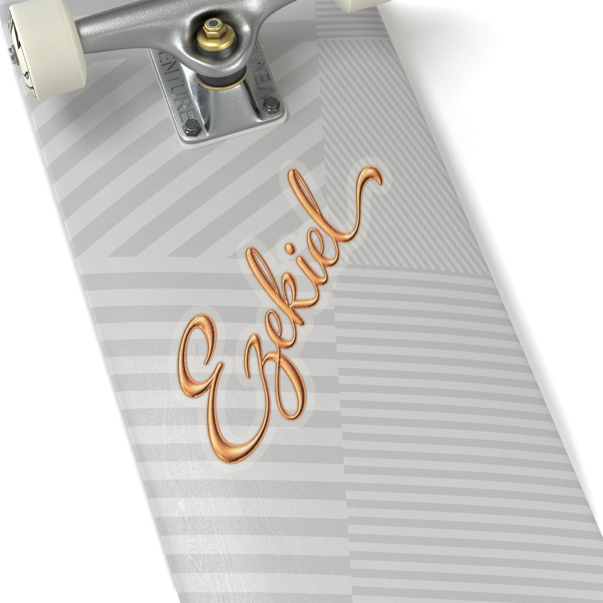 Ezekiel Gold Script Sticker — Personalized Name Kiss-Cut Decal