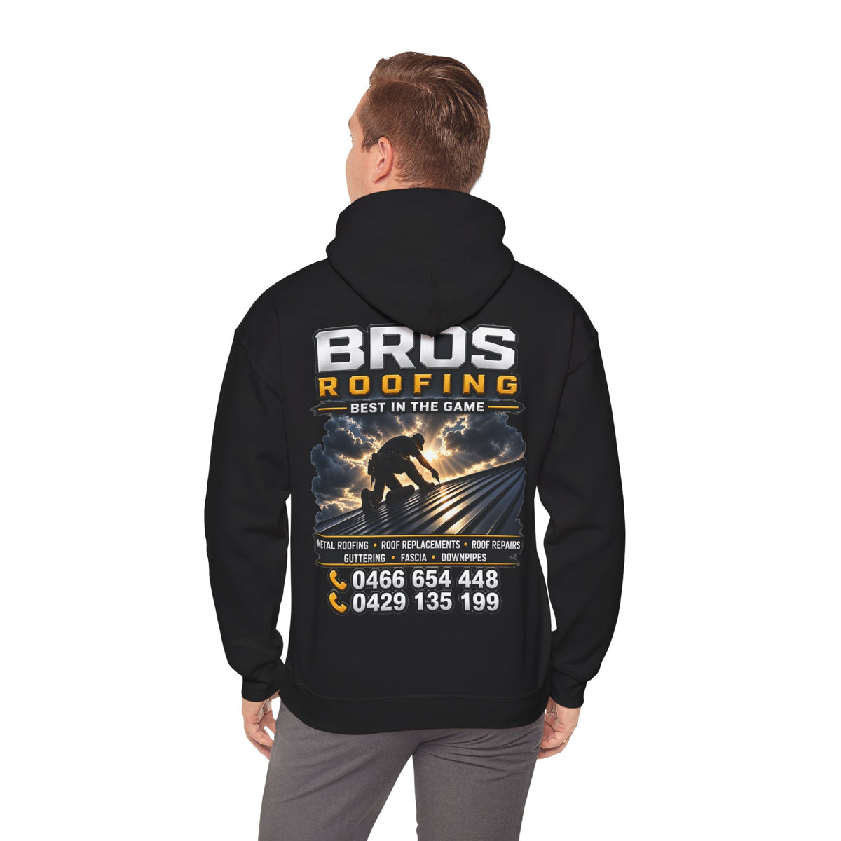BROS Roofing Company Hoodie — Bros Roofing “Best in the Game” Workwear