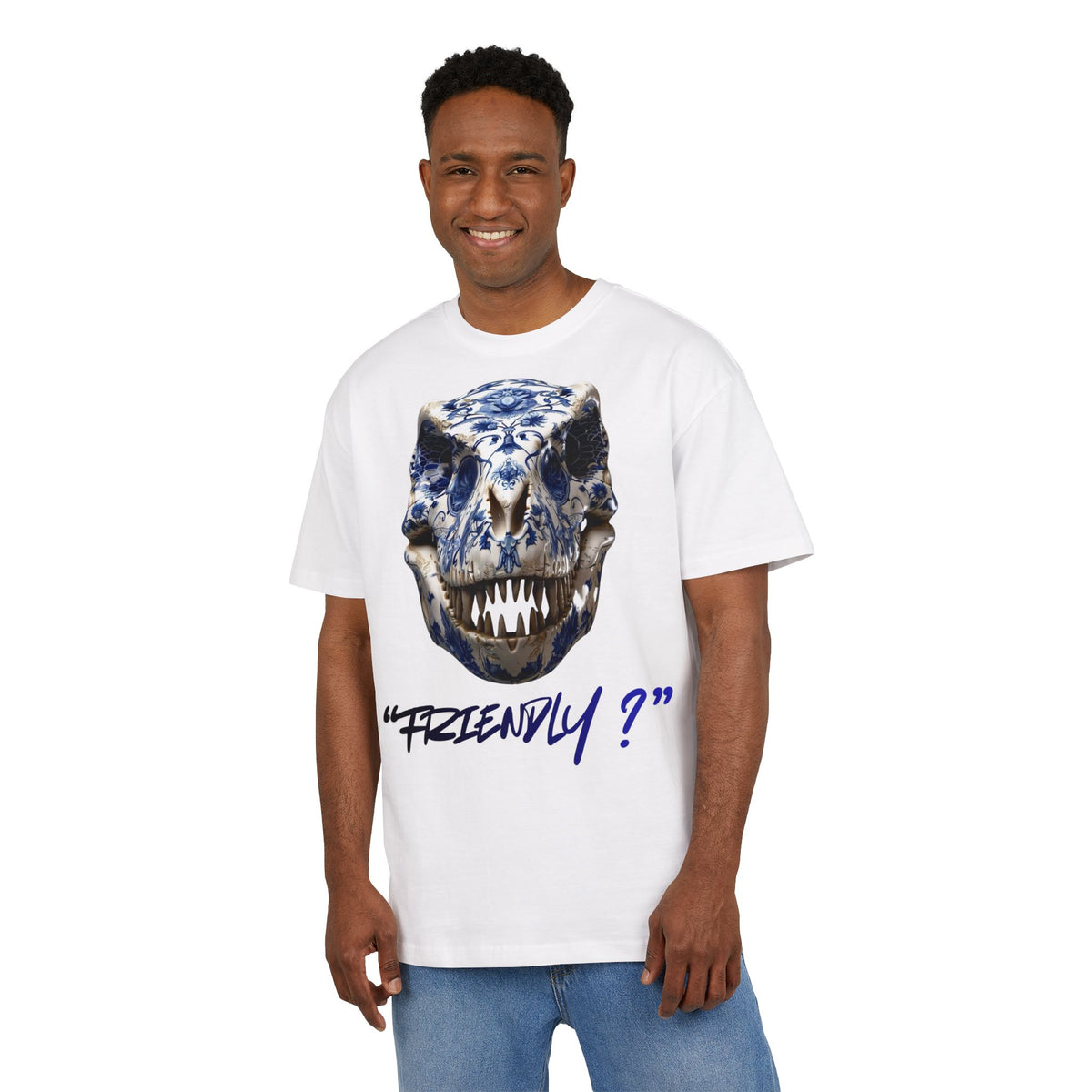 ‘Friendly?’- Oversized Tshirt