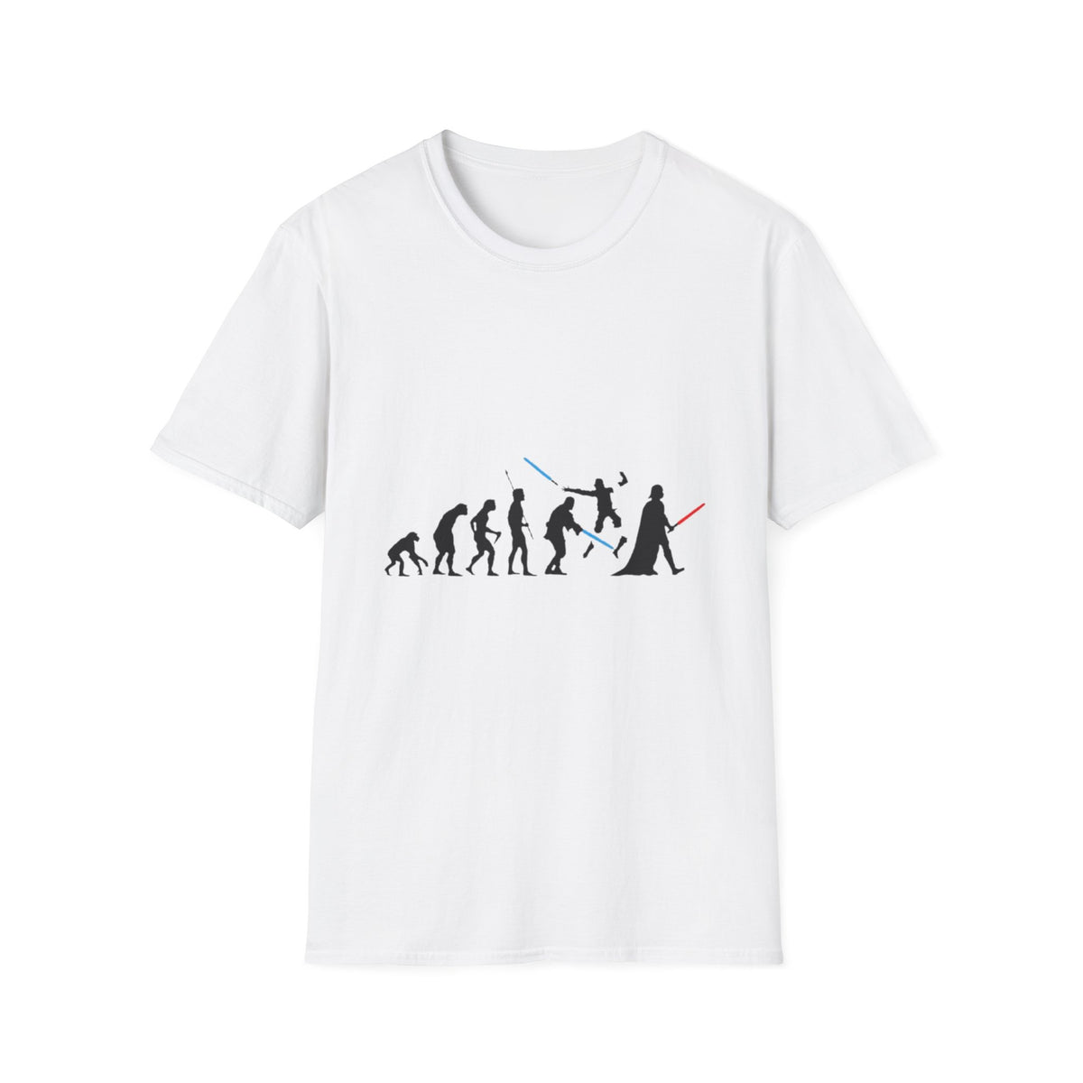 Evolution of Jedi T-Shirt — Funny Star Wars Lightsaber Evolution Tee