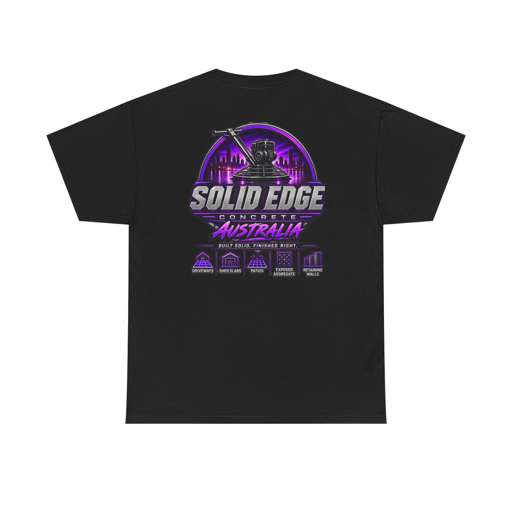 Solid Edge Concrete Australia T‑Shirt — Retro Purple Logo Tee