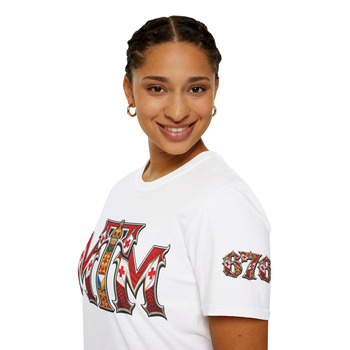 T-Shirt — Tonga Coat of Arms Graphic Tee (ʻOku Ke Tau Mate Mate?)