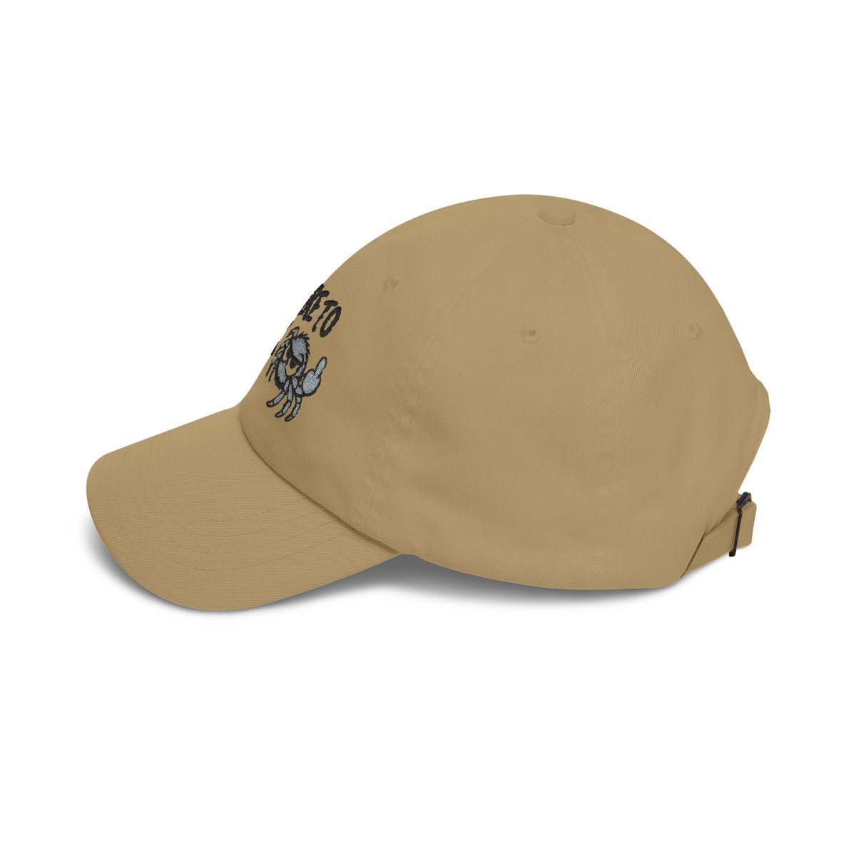 Not Here to F**k Crab Dad Cap — Embroidered Slouchy Baseball Hat