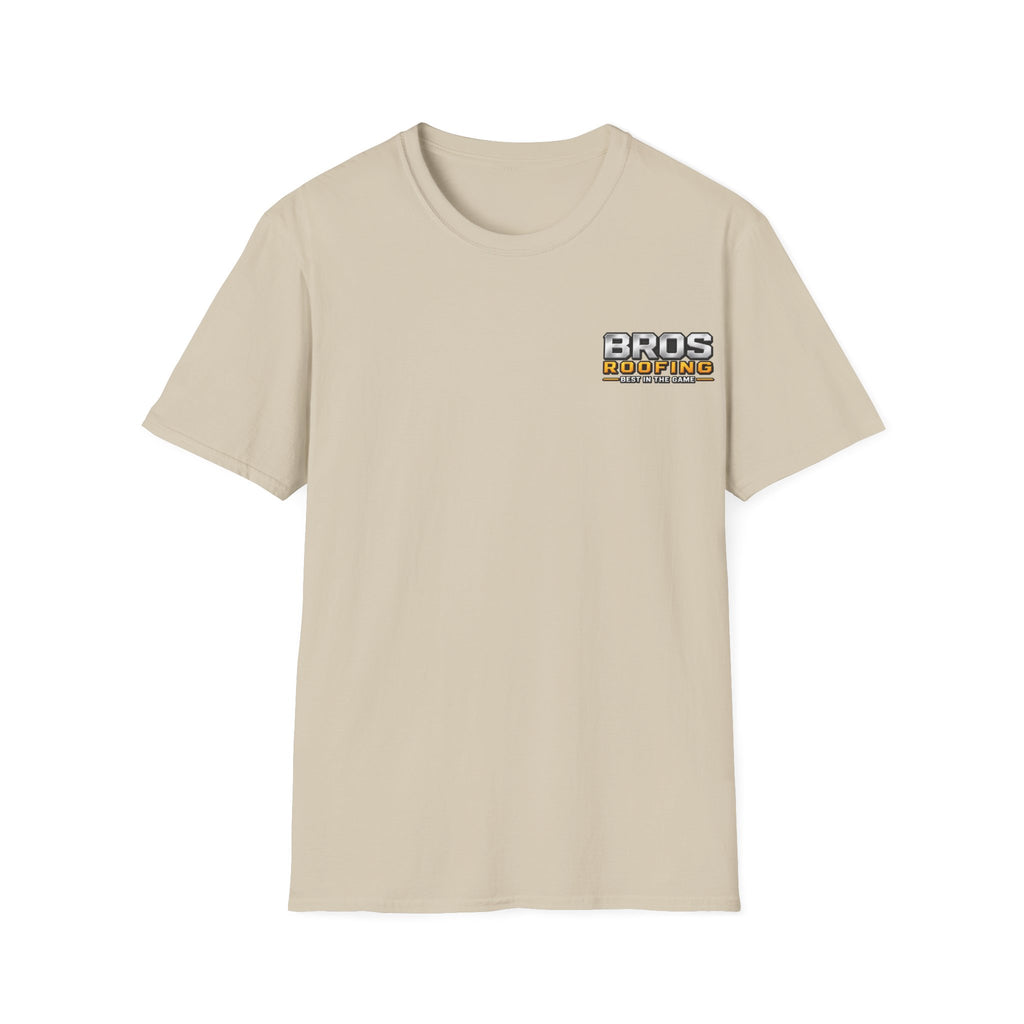 BROS Roofing T‑Shirt – “BROS ROOFING: Best in the Game” Crew Tee