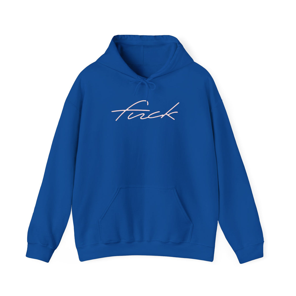 F*ck Script Hoodie – Minimalist Edgy Graphic Hooded Sweatshirt