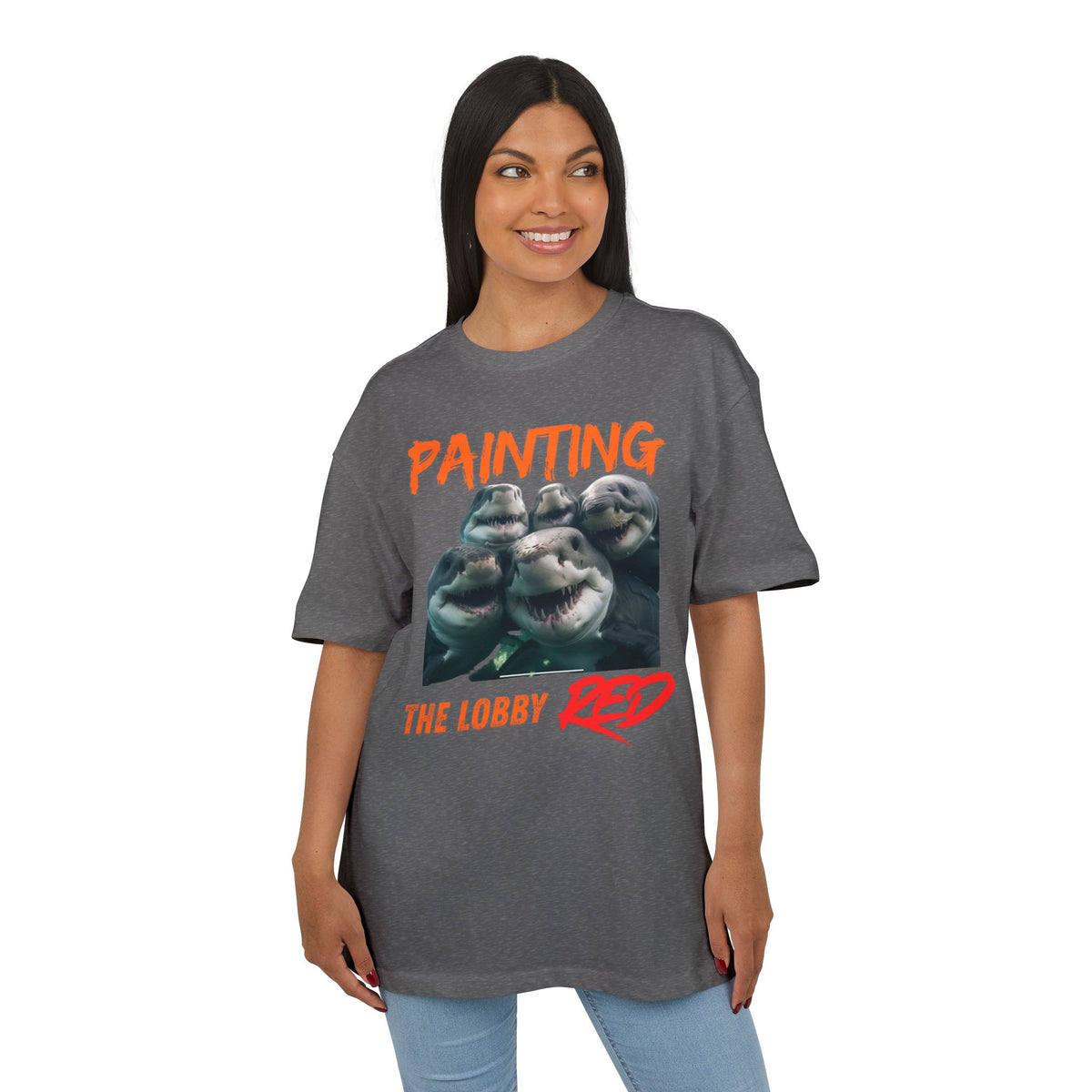 ‘Painting the lobby RED’- Oversized Tshirt