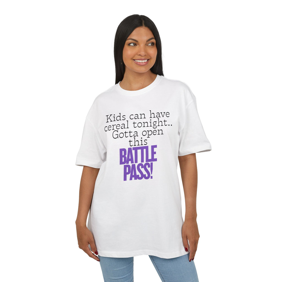 ‘Kids can have cereal tonight’- Oversized Tshirt