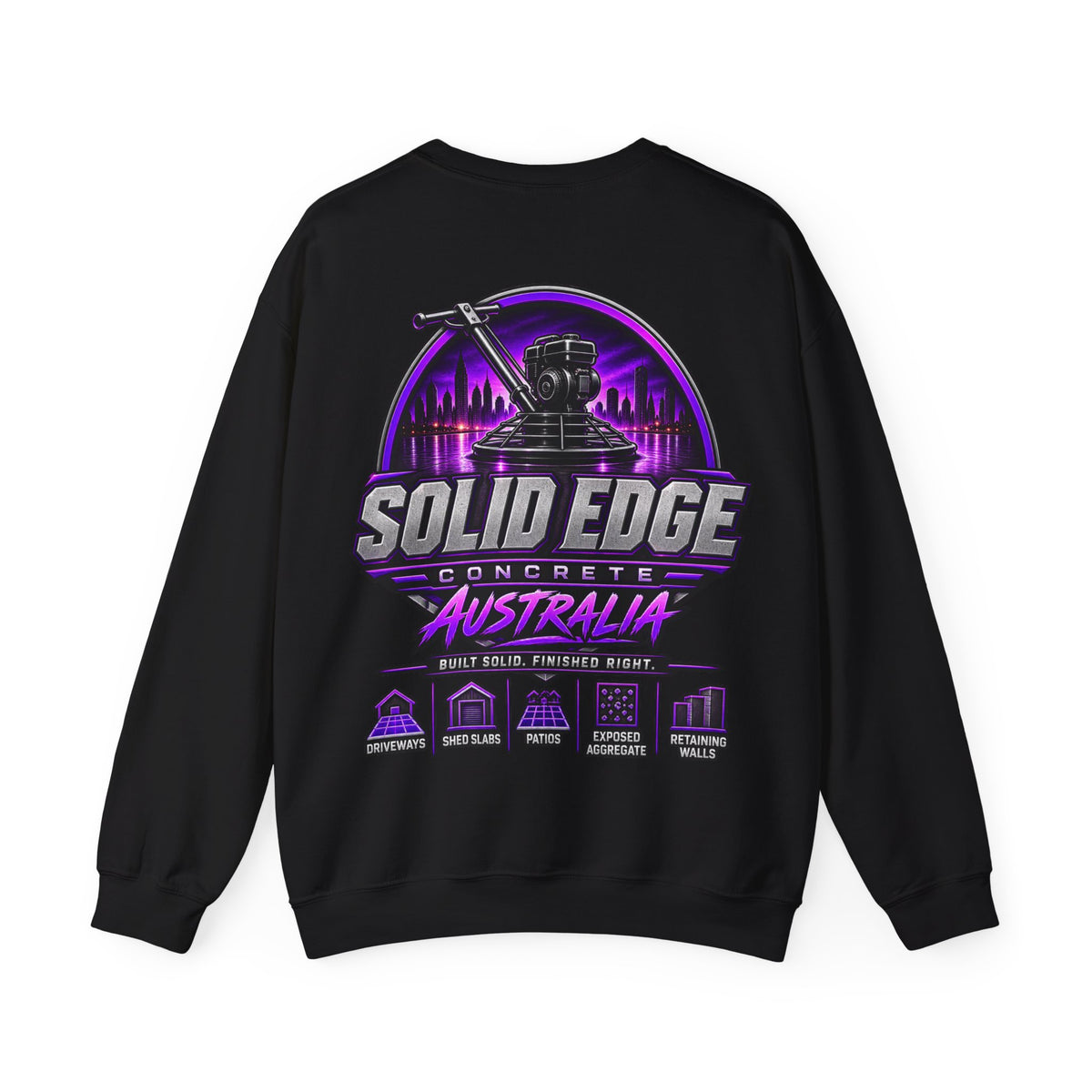 Solid Edge Crewneck Sweatshirt — Solid Edge Concrete Australia Logo Pullover