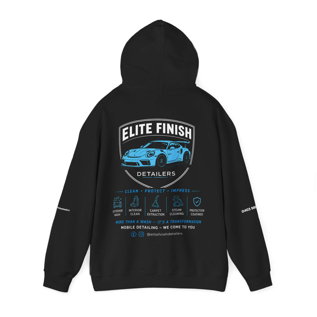 Hoodie 2 — Elite Finish Detailers Logo Pullover (Car Detailing Service)