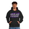 Solid Edge Concrete Australia Hoodie — Retro Neon Logo Workwear