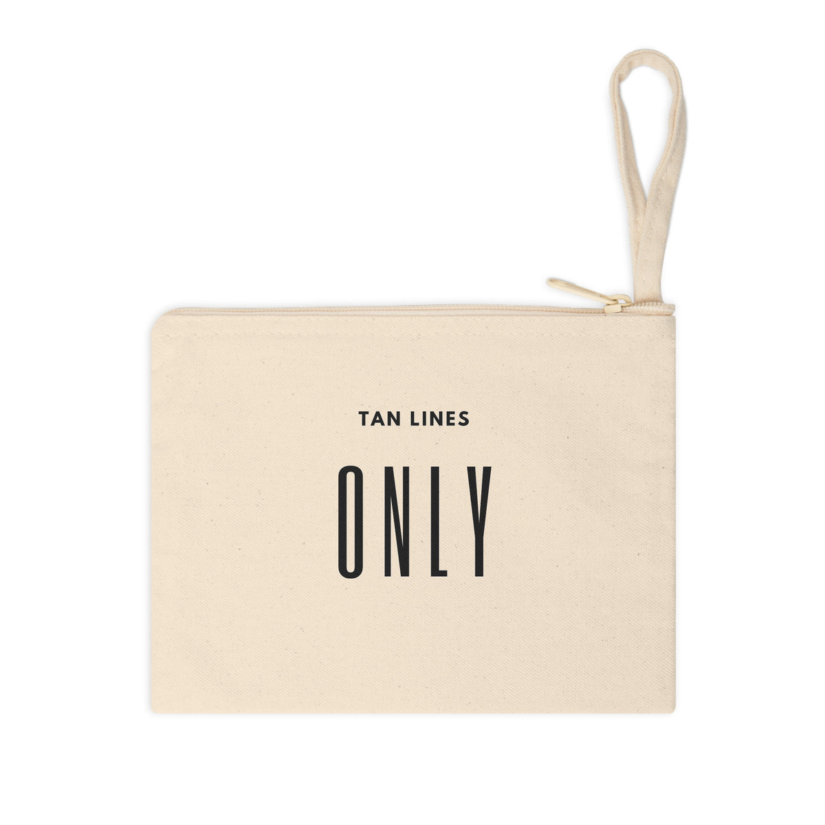 Tan Lines Only Canvas Zipper Pouch
